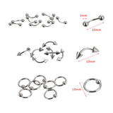 85Pcs Surgical Steel Body Piercing Jewelry Set