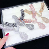 Women's Zircon Inlaid Sweater Chain Pendant Tassel Jewelry