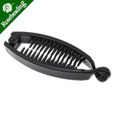 85mm Blank Plastic Hair Barrette with Extra Teeth, 12mm Width, 20pcs