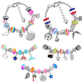 85pcs Glass Bead Drop Bracelet Kit for DIY Jewelry Making