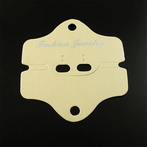 100pcs Jewelry Display Hanging Card Earrings Necklace Case 86*80mm