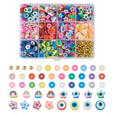 869Pcs Colorful Clay & Metal Beading Jewelry Making Kit