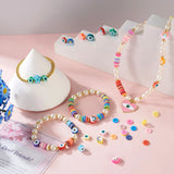 869Pcs Colorful Clay & Metal Beading Jewelry Making Kit
