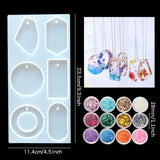 89Pcs Earring & Pendant Resin Molds Kit Jewelry Making Tools