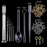 89Pcs Earring & Pendant Resin Molds Kit Jewelry Making Tools