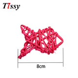 10PCS Fish Shape Rattan Ball 9 Colors Party Decoration Supplies