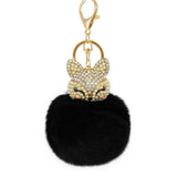 Fox Puff Ball KeyChains for Kids and Women