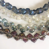 100Pcs Mixed Colors Onion Glass Crystal Loose Beads