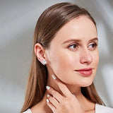 CZ Crystal Clip On Earrings for Women - Non-Pierced Round Earrings