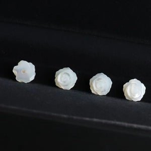 100% Natural Pearl Shell Rose Flower Earring Beads