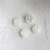100% Natural Pearl Shell Rose Flower Earring Beads
