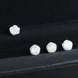 100% Natural Pearl Shell Rose Flower Earring Beads