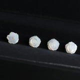 100% Natural Pearl Shell Rose Flower Earring Beads