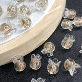 20 Mixed Czech Crystal Bell Orchid Beads for DIY Jewelry Making