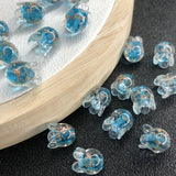 20 Mixed Czech Crystal Bell Orchid Beads for DIY Jewelry Making