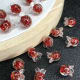 20 Mixed Czech Crystal Bell Orchid Beads for DIY Jewelry Making