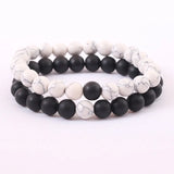 Tiger Eye Volcanic Agate Turquoise Stone Beaded Bracelet Set