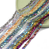 Heart Shape Crystal AB Glass Beads 80Pcs
