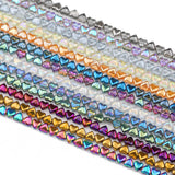 Heart Shape Crystal AB Glass Beads 80Pcs