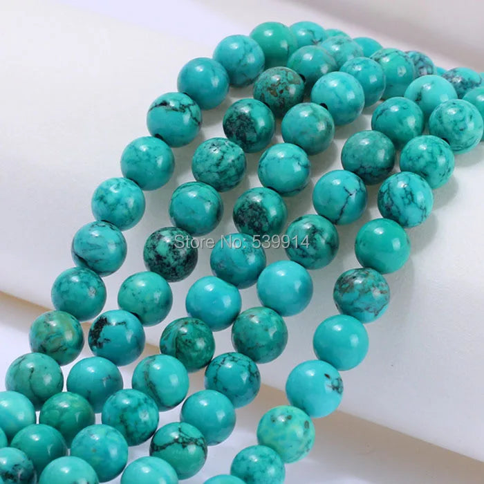 95Pcs Round Stone Loose Beads Jewelry Making Diy Beads