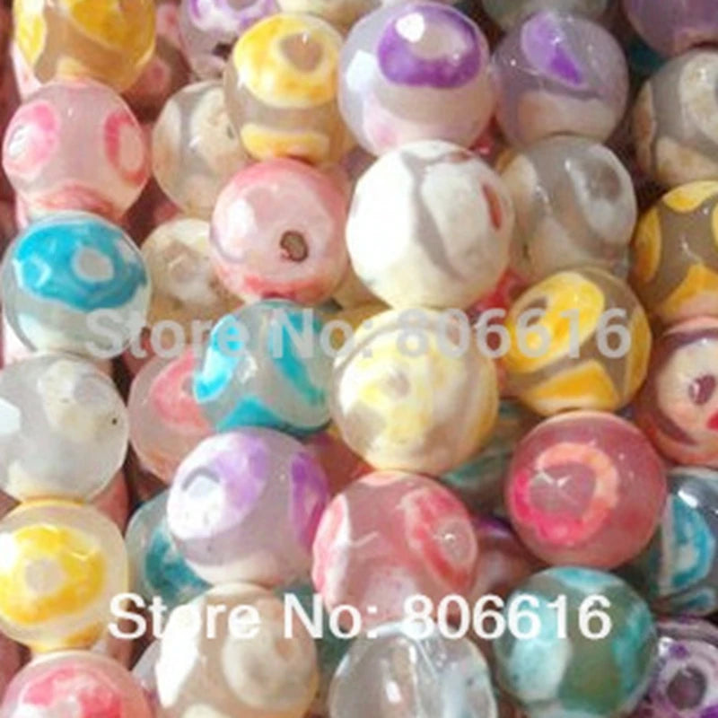 8MM 96Pcs/Pack 100% Nature A Eye Style Semi-precious Stone Beads