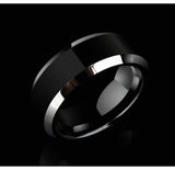 8MM Matte Tungsten Carbide Wedding Band Ring