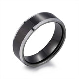 8MM Matte Tungsten Carbide Wedding Band Ring