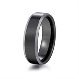 8MM Matte Tungsten Carbide Wedding Band Ring