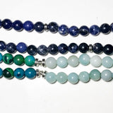 8MM Sodalite Amazonite Phoenix Lapis Lazuli Wrap Bracelet