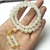 8MM Buddha Bracelet 2 Circles Hand String Light Variable Stone Beads