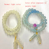 8MM Buddha Bracelet 2 Circles Hand String Light Variable Stone Beads