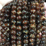 8MM Tibet DZI Jade Gemstone Beads - DIY Earring Necklace Bracelet
