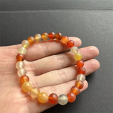 8MM Tibet Old Agate Bracelet Natural Stone Bead Hand Row Gemstone