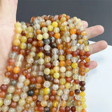 8MM Tibet Old Agate Bracelet Natural Stone Bead Hand Row Gemstone