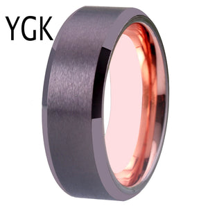 Gunmetal Tungsten Carbide Men's Ring Classic Wedding Band
