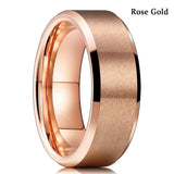 8MM Stainless Steel Rotatable Spinner Ring Hawaiian Koa Wood Chain Punk Jewelry