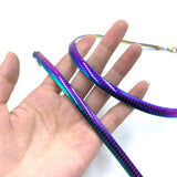 Colorful Collar Stainless Steel Necklace Women Choker Bracelet Set