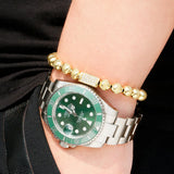 8MM Zircon Cylindrical Bracelet for Men and Women