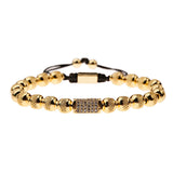 8MM Zircon Cylindrical Bracelet for Men and Women