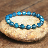 8MM Apatite Stone Beaded Strand Bracelet for Women Men