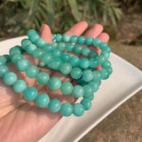 8MM Mozambique Amazonite Beads Bracelet Natural Crystal Jewelry