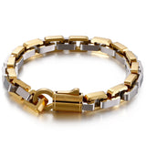8MM Stainless Steel Box Chain Bracelet Heavy Biker Jewelry