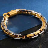 8MM Stainless Steel Box Chain Bracelet Heavy Biker Jewelry