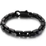 8MM Stainless Steel Box Chain Bracelet Heavy Biker Jewelry