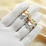 Sterling Silver Breast Milk Resin Ring with Birthstone Setting