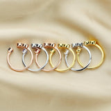 Sterling Silver Breast Milk Resin Ring with Birthstone Setting