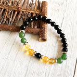 8MM Natural Amethysts Green Aventurine Citrines Bracelets