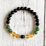 8MM Natural Amethysts Green Aventurine Citrines Bracelets