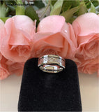 8MM Tungsten Ring Wood & Steel Dragon Inlay Wedding Band Comfort Fit