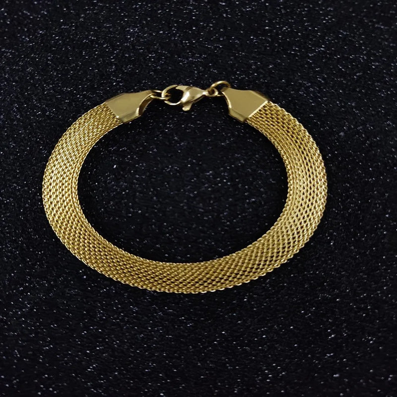 Stainless Steel Mesh Choker Set